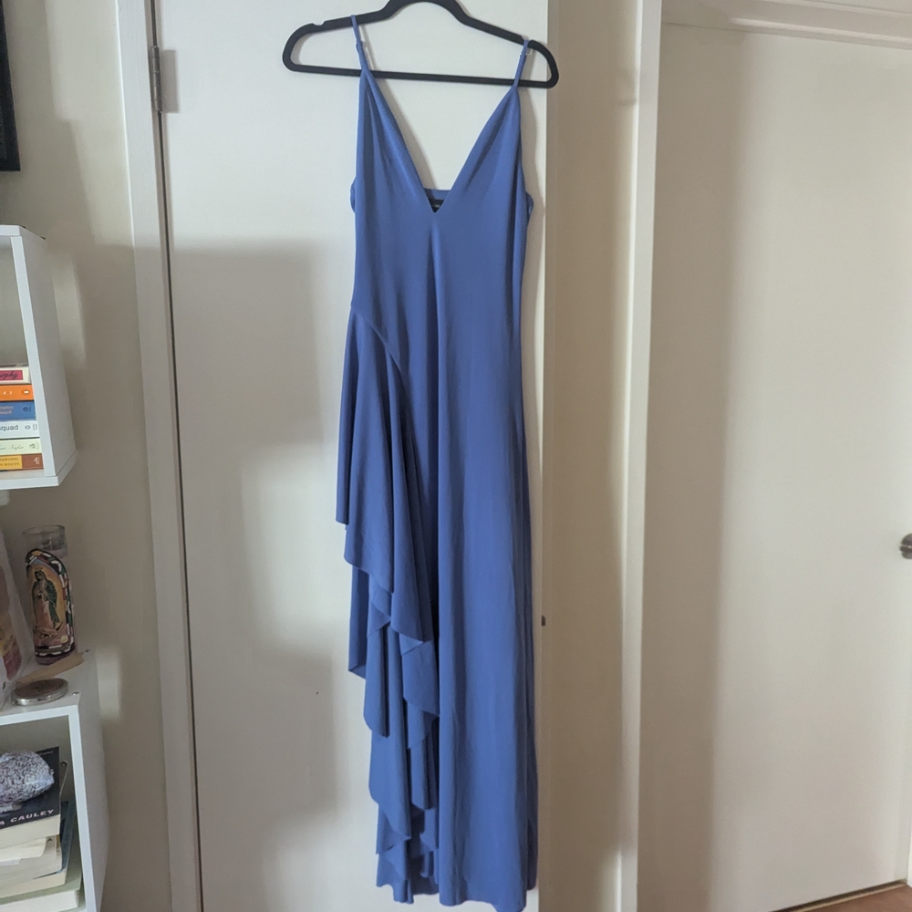 Blue Asymmetrical Revolve Dress - Picture 5 of 5